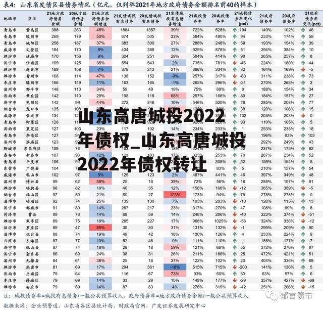 山东高唐城投2022年债权_山东高唐城投2022年债权转让