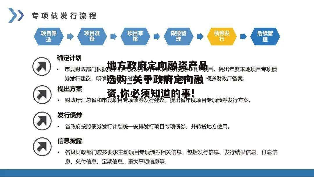 地方政府定向融资产品选购_关于政府定向融资,你必须知道的事!