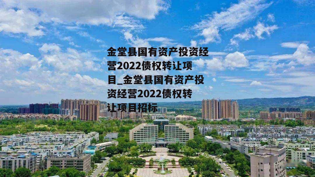 金堂县国有资产投资经营2022债权转让项目_金堂县国有资产投资经营2022债权转让项目招标