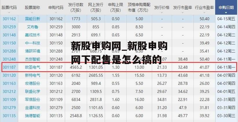 新股申购网_新股申购网下配售是怎么搞的