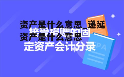 资产是什么意思_递延资产是什么意思