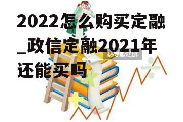 2022怎么购买定融_政信定融2021年还能买吗