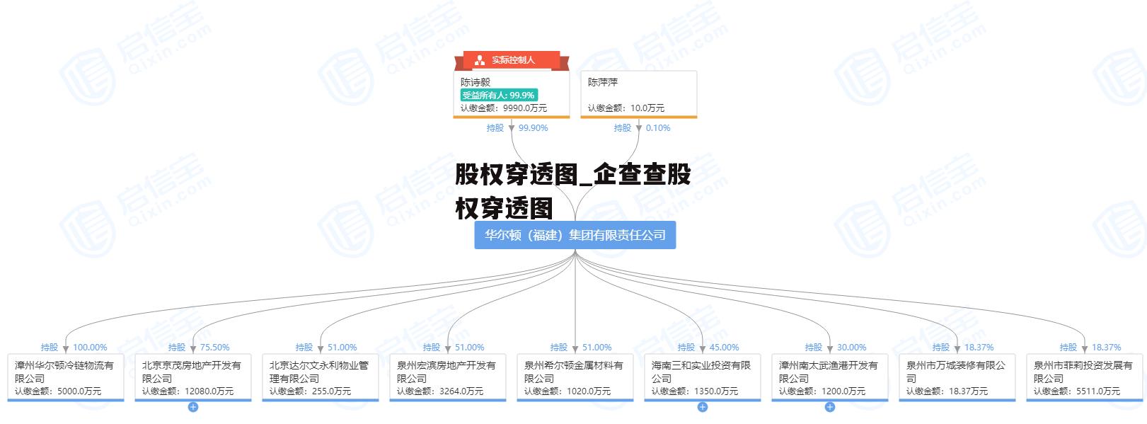 股权穿透图_企查查股权穿透图