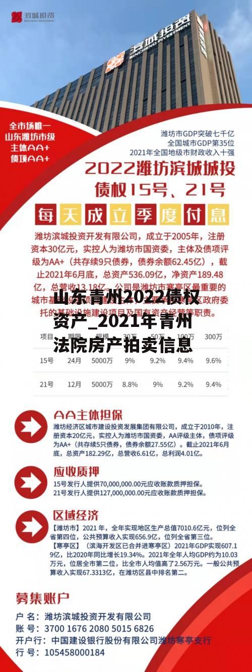 山东青州2022债权资产_2021年青州法院房产拍卖信息