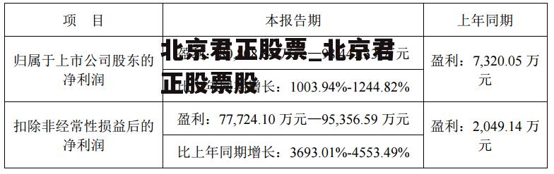 北京君正股票_北京君正股票股