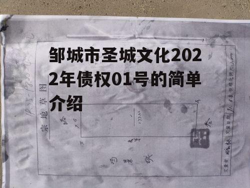 邹城市圣城文化2022年债权01号的简单介绍