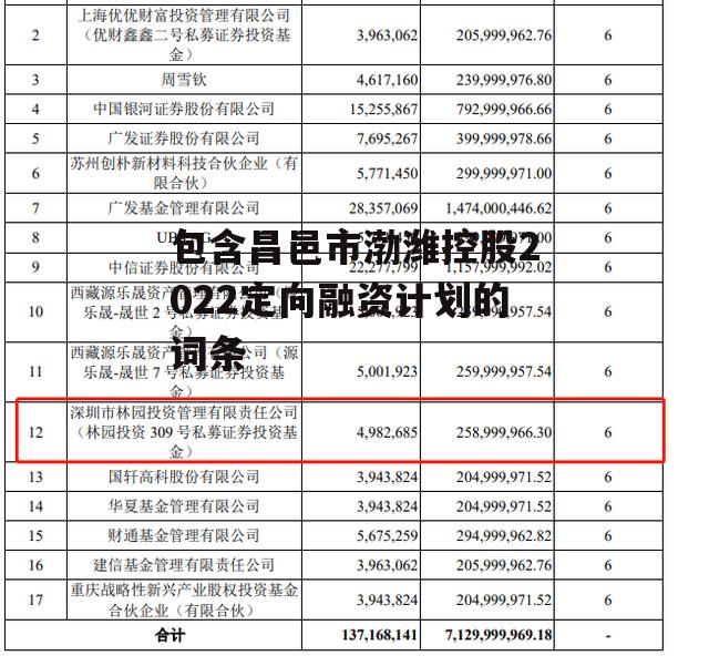 包含昌邑市渤潍控股2022定向融资计划的词条