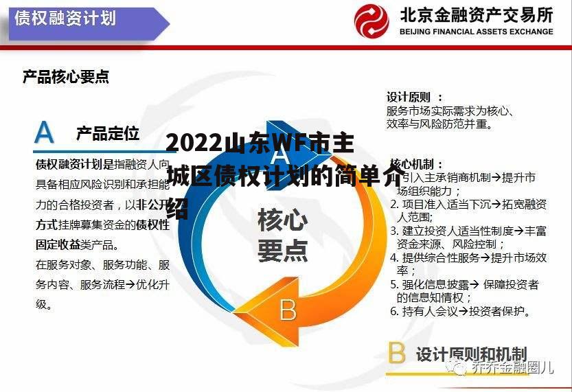 2022山东WF市主城区债权计划的简单介绍