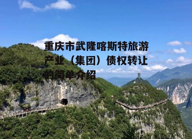 重庆市武隆喀斯特旅游产业（集团）债权转让的简单介绍