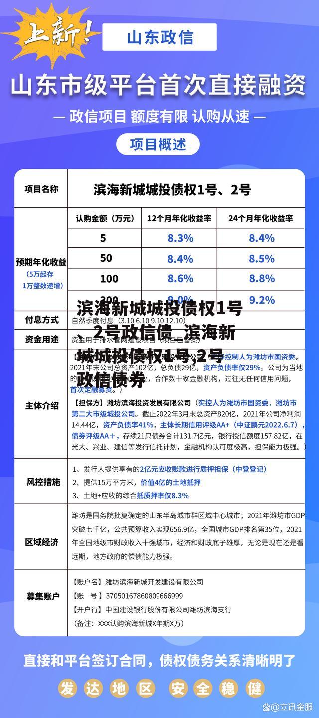 滨海新城城投债权1号、2号政信债_滨海新城城投债权1号,2号政信债券