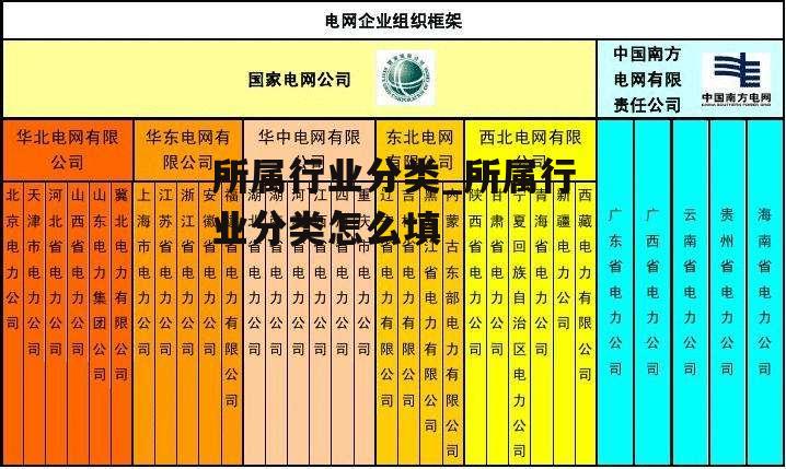 所属行业分类_所属行业分类怎么填