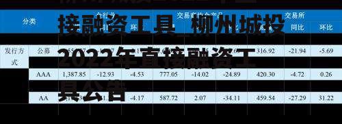 柳州城投2022年直接融资工具_柳州城投2022年直接融资工具公告