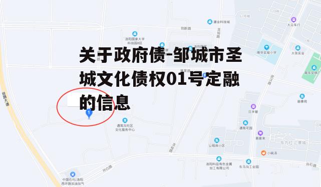 关于政府债-邹城市圣城文化债权01号定融的信息