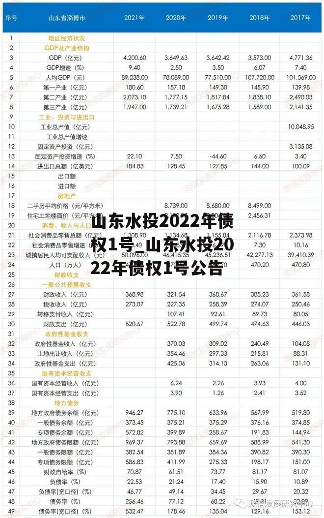 山东水投2022年债权1号_山东水投2022年债权1号公告