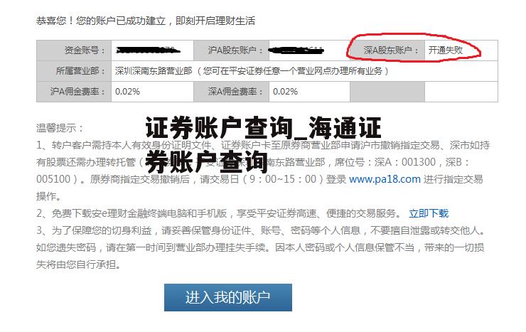 证券账户查询_海通证券账户查询
