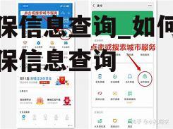 医保信息查询_如何查医保信息查询