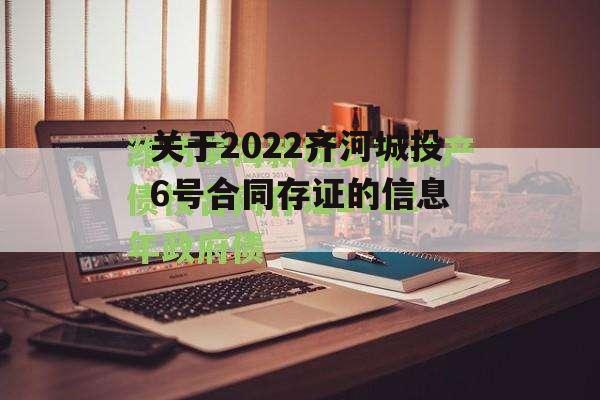 关于2022齐河城投6号合同存证的信息