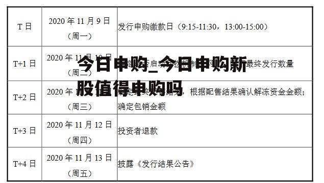 今日申购_今日申购新股值得申购吗