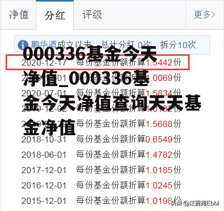 000336基金今天净值_000336基金今天净值查询天天基金净值