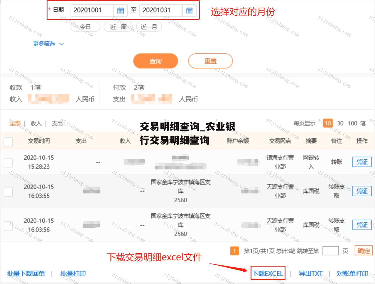 交易明细查询_农业银行交易明细查询