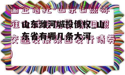 山东潍河城投债权_山东省有哪几条大河