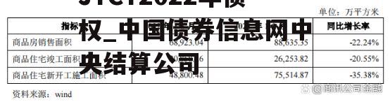 JTCT2022年债权_中国债券信息网中央结算公司