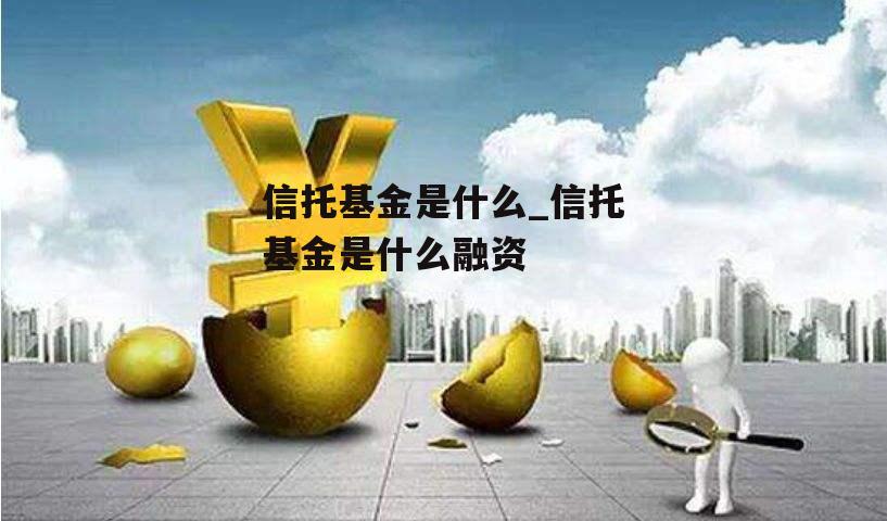 信托基金是什么_信托基金是什么融资