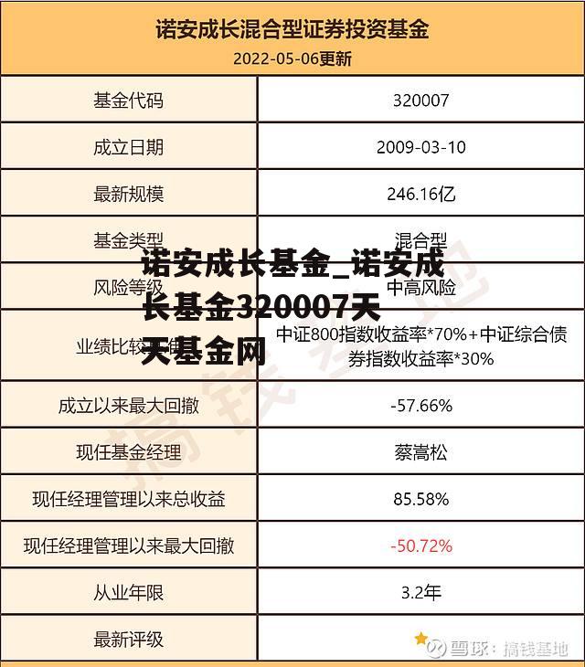 诺安成长基金_诺安成长基金320007天天基金网