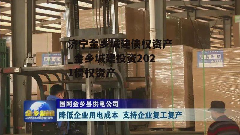 济宁金乡城建债权资产_金乡城建投资2021债权资产