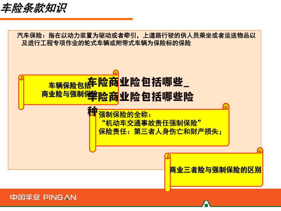 车险商业险包括哪些_车险商业险包括哪些险种