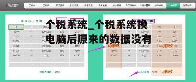 个税系统_个税系统换电脑后原来的数据没有