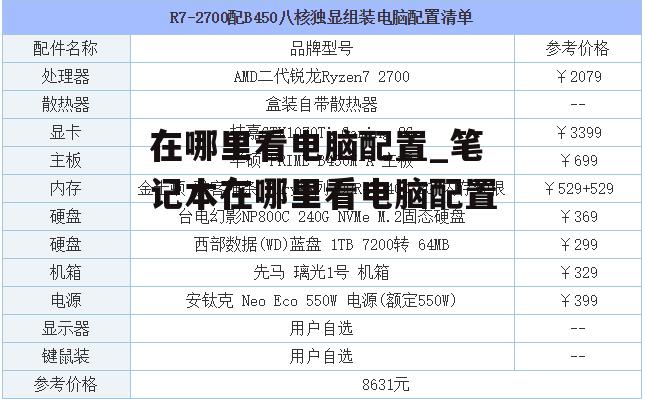 在哪里看电脑配置_笔记本在哪里看电脑配置