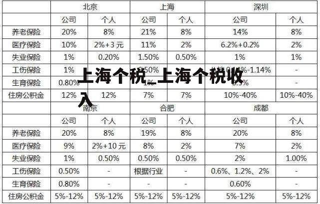 上海个税_上海个税收入