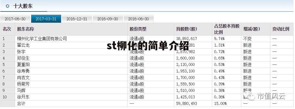 st柳化的简单介绍