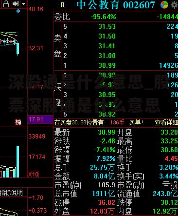 深股通是什么意思_股票深股通是什么意思