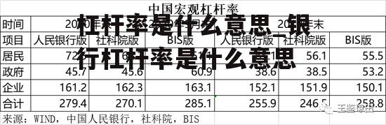 杠杆率是什么意思_银行杠杆率是什么意思