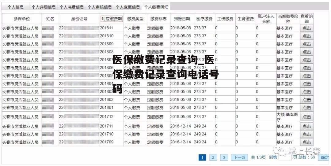 医保缴费记录查询_医保缴费记录查询电话号码