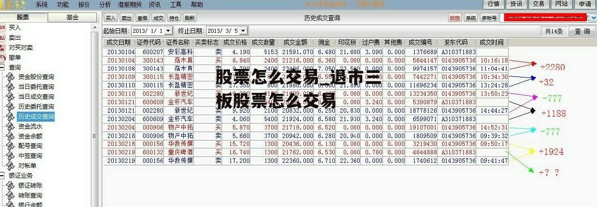 股票怎么交易_退市三板股票怎么交易