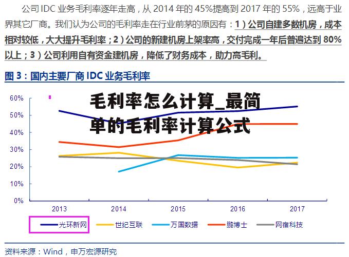 毛利率怎么计算_最简单的毛利率计算公式