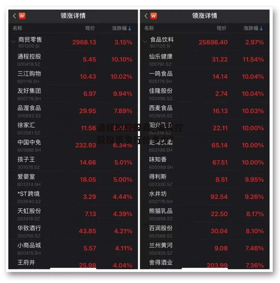 通程控股股票_通程控股股票发行价多少?