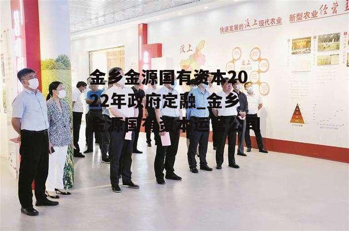 金乡金源国有资本2022年政府定融_金乡金源国有资本运营公司