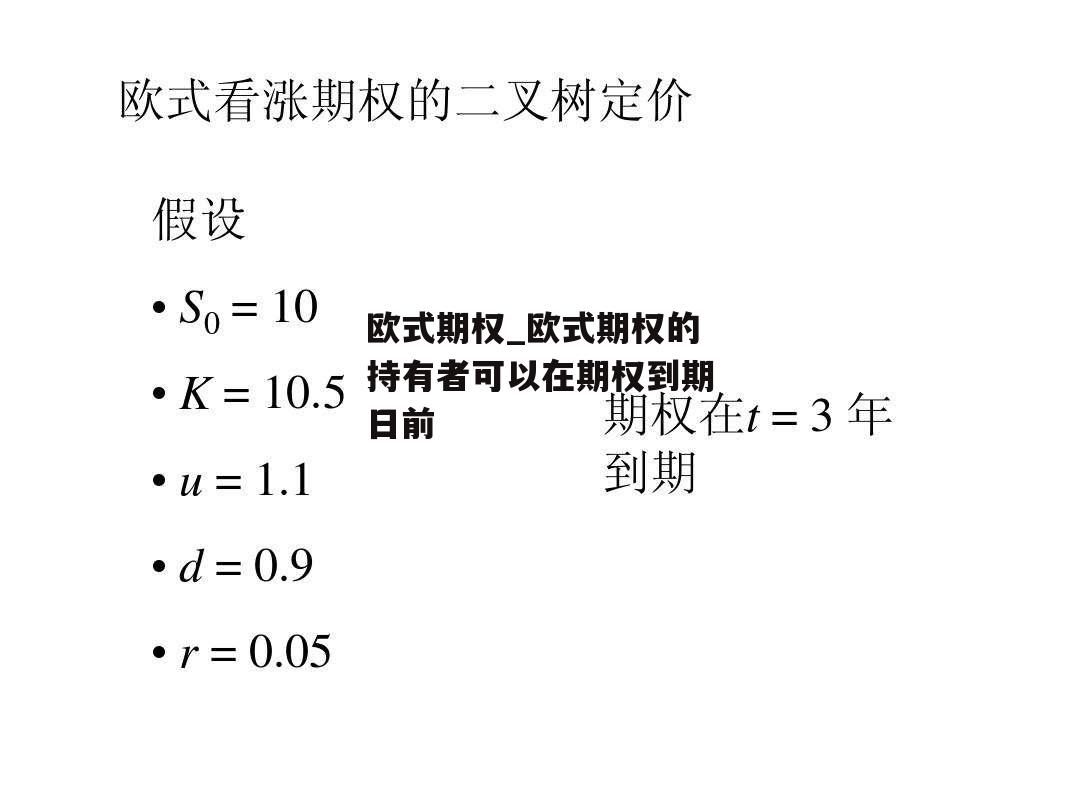 欧式期权_欧式期权的持有者可以在期权到期日前