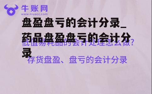 盘盈盘亏的会计分录_药品盘盈盘亏的会计分录