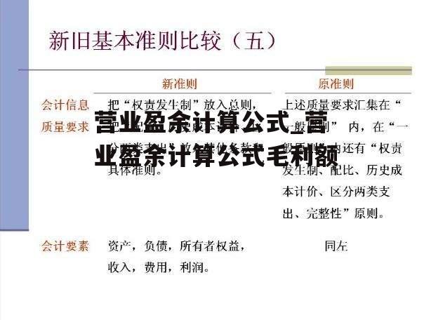 营业盈余计算公式_营业盈余计算公式毛利额