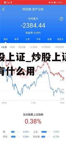 炒股上证_炒股上证指数有什么用