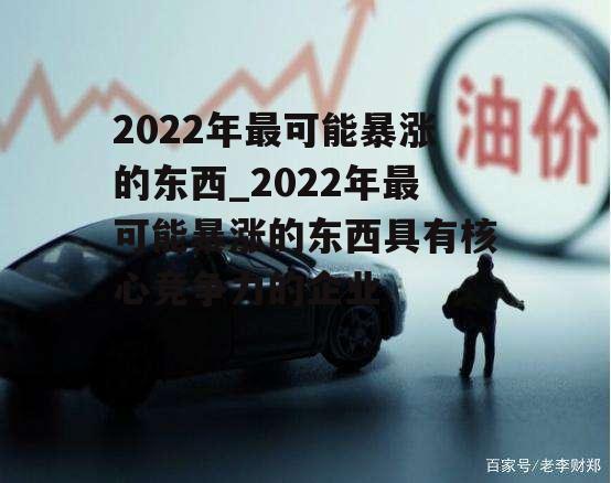 2022年最可能暴涨的东西_2022年最可能暴涨的东西具有核心竞争力的企业