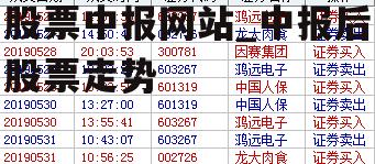 股票中报网站_中报后股票走势