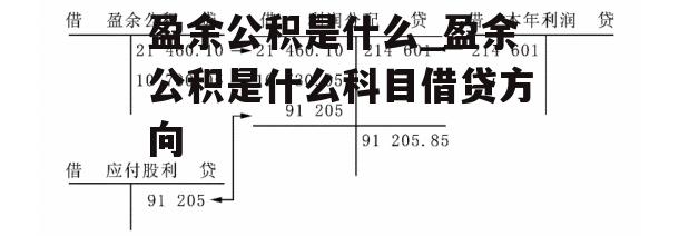 盈余公积是什么_盈余公积是什么科目借贷方向