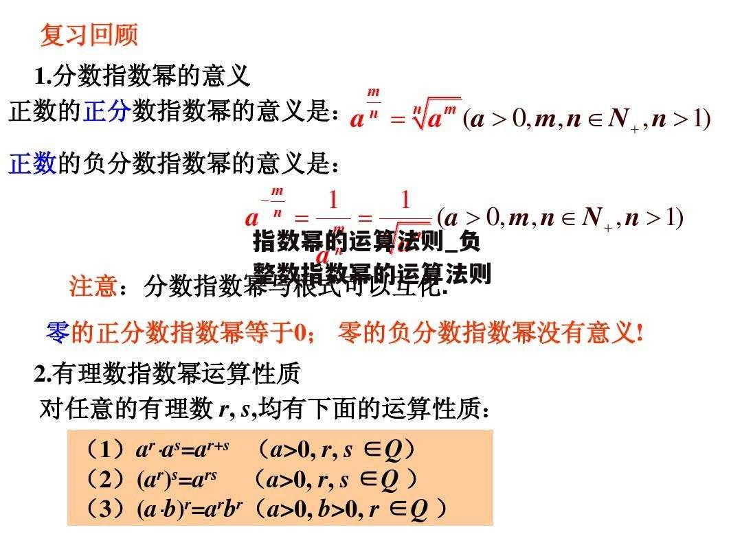 指数幂的运算法则_负整数指数幂的运算法则