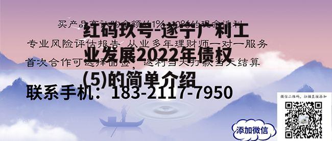 红码玖号-遂宁广利工业发展2022年债权(5)的简单介绍